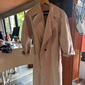 Maje M Creme Trench Coat